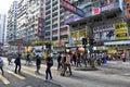 Street Crossing in Hong Kong