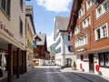 Street crossing the village of Andermatt.