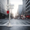 Street crossings with clear and informative signage