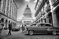 Street with the cuban capitol