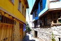 Street in Cumalikizik Village, Bursa, Turkey. Home, house Royalty Free Stock Photo