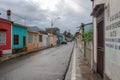 Street in Cumanacoa town Royalty Free Stock Photo