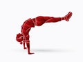 Street dance, B boys dance, Hip Hop Dancing action graphic vector Royalty Free Stock Photo