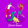 Street Dance Concept Flat Design