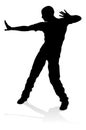 Street Dance Dancer Silhouette Royalty Free Stock Photo