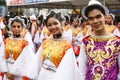 Street dance parade participants in colorful costumes during the annual SUMAKAH Festival in Antipolo City