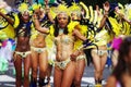 A street dancers at London Notting Hill Carnival