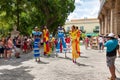 Street dancers in Old Havana