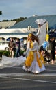 Street dancing woman