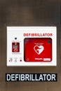 Street defibrillator - life saving - for public access in Vienna, Wien - Austria