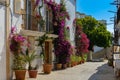 Street detail of the old town of the city of Ibiza Royalty Free Stock Photo