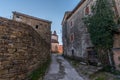 Street detail of Oprtalj, Istria