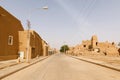 Street with dilapidated mud houses in Shaqra in Saudi Arabia, which are still waiting to be renovated Royalty Free Stock Photo