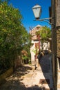 Street in Dobrinj, Krk, Croatia Royalty Free Stock Photo