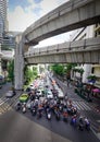 Street at downtown in Bangkok, Thailand