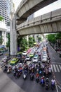 Street at downtown in Bangkok, Thailand