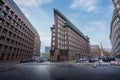 Street in downtown Hamburg and Chilehaus building - Hamburg, Germany