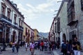 Street in downtown Oaxaca Mexico Royalty Free Stock Photo