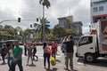 Street in the downtown of San Jose the capital of Costa Rica