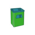 Street dustbin icon, cartoon style Royalty Free Stock Photo