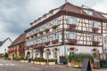 Street in Eguisheim, Alsace, France Royalty Free Stock Photo