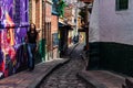 Street `El Embudo` The Funnel Bogota Colombia