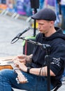 Street entertainer. Edinburgh Fringe.