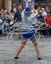 Street entertainer. Edinburgh Fringe.