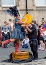 Street entertainer. Edinburgh Fringe.