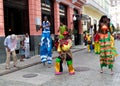 Street entertainers in Old Havana Royalty Free Stock Photo