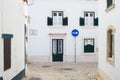 Street of Ericeira town Portugal