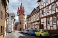 Street in the Eschwege city, Germany