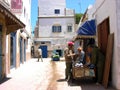 Street in Essaouira, city of the atlantic ocean in Morocco Royalty Free Stock Photo