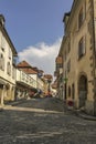 Street in Estavayer-le-Lac, Fribourg, Switzerland Royalty Free Stock Photo