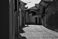 A street in a european town at midday