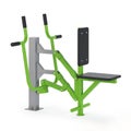 Street exercise equipment for gaining muscle mass and recovering from injuries on a white background. Clipping path included. 3D r