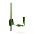 Street exercise equipment for gaining muscle mass and recovering from injuries on a white background. Clipping path included. 3D r