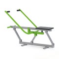 Street exercise equipment for gaining muscle mass and recovering from injuries on a white background. Clipping path included. 3D r