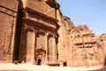 Street of Facades in Petra, Jordan Royalty Free Stock Photo