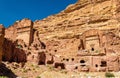 Street of Facades at Petra. UNESCO Heritage Site in Jordan