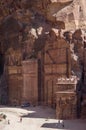 Street of Facades, r. Ancient city of Petra, Jordan. It is now a Royalty Free Stock Photo