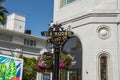 Street of famous Beverly Hills in California summer time