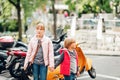 Little brother and sister spending time together Royalty Free Stock Photo