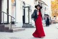 Street fashion, plus size model Royalty Free Stock Photo