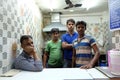 KOLKATA, INDIA - FEBRUARY 09: Street fast food shop where they prepare Bombay Rolls in Kolkata on February 09, 2016. Royalty Free Stock Photo