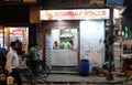 KOLKATA, INDIA - FEBRUARY 09: Street fast food shop where they prepare Bombay Rolls in Kolkata on February 09, 2016. Royalty Free Stock Photo