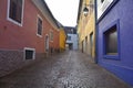 Street in Feldkirchen in Karnten, Austria Royalty Free Stock Photo