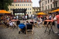 Street festival in Dresden Royalty Free Stock Photo