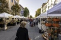 Street festival on sunny October day