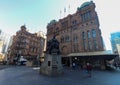 Street filled with Toursitis in Sydney Queen Victoria Buil near to Sydney Harbour